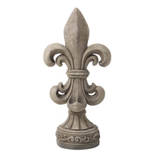 Load image into Gallery viewer, 27.25"H MGO Standing Fleur De Lis Garden Statue