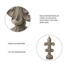 Load image into Gallery viewer, 27.25"H MGO Standing Fleur De Lis Garden Statue