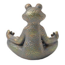 Load image into Gallery viewer, 14.25"H Bronze MGO Yoga Frog Statue