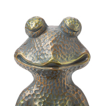 Load image into Gallery viewer, 14.25"H Bronze MGO Yoga Frog Statue