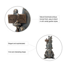 Load image into Gallery viewer, 28.25"H Bronze MGO Stacked Frog Statue