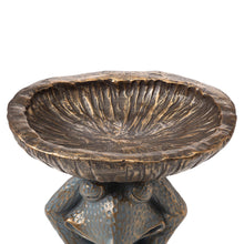 Load image into Gallery viewer, 17.75"H Bronze MGO Yog Frog Statue With Birdbath
