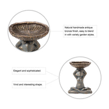 Load image into Gallery viewer, 17.75"H Bronze MGO Yog Frog Statue With Birdbath