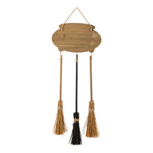 Load image into Gallery viewer, 37"H Halloween Wooden Cauldron and Broom Porch Decor
