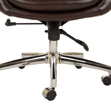 Load image into Gallery viewer, High-Back Adjustable Bonded Leather Executive Swivel Office Chair, Coffee
