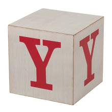 Load image into Gallery viewer, 31.89&quot;H Wooden Block Wording Porch Sign - JOY
