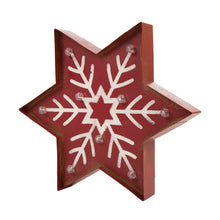 Load image into Gallery viewer, Lighted Snowflake Marquee Sign
