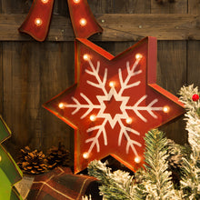 Load image into Gallery viewer, Lighted Snowflake Marquee Sign
