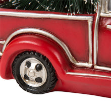 Load image into Gallery viewer, Christmas Table Decor Ornaments 12.52&quot;L Red Truck With Lighted Tree
