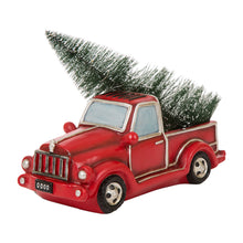 Load image into Gallery viewer, Christmas Table Decor Ornaments 12.52&quot;L Red Truck With Lighted Tree
