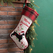 Load image into Gallery viewer, Fabric Christmas Stocking - Dachshund
