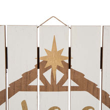 Load image into Gallery viewer, 27.95&quot;H Wooden Nativity Wall Decor
