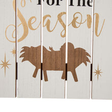 Load image into Gallery viewer, 27.95&quot;H Wooden Nativity Wall Decor
