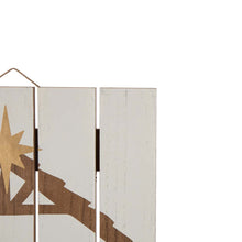 Load image into Gallery viewer, 27.95&quot;H Wooden Nativity Wall Decor
