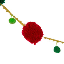 Load image into Gallery viewer, 96&quot;L Multi Color Pompom Garland
