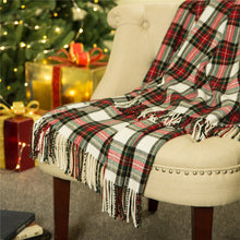 Load image into Gallery viewer, 100% Acrylic Dress Stewart Tartan Plaid Throw Blanket with Fringe, 50&#39;&#39; x 60&#39;&#39;
