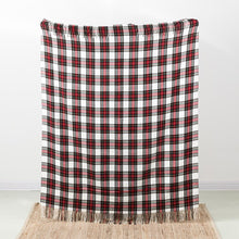 Load image into Gallery viewer, 100% Acrylic Dress Stewart Tartan Plaid Throw Blanket with Fringe, 50&#39;&#39; x 60&#39;&#39;
