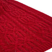 Load image into Gallery viewer, 60&quot;L*50&quot;W Knitted Polyester Red Throw Blanket 865g

