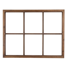 Load image into Gallery viewer, 28&quot;H Wooden Window Frame with Wooden &quot;HOME SWEET HOME&quot; Word Sign Wall Décor
