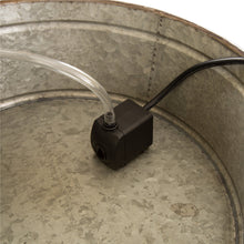 Load image into Gallery viewer, Farmhouse 3-Tiered Galvanized Metal Cascading Water Garden Fountain
