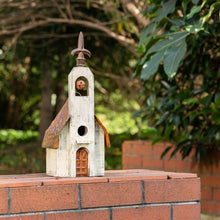 Load image into Gallery viewer, 15.63&quot;H Church Rustic Distressed Wooden Birdhouse

