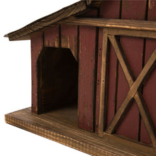 Load image into Gallery viewer, 20.67&quot;L Extra-Large Rustic Wood Barn Birdhouse
