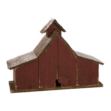 Load image into Gallery viewer, 20.67&quot;L Extra-Large Rustic Wood Barn Birdhouse
