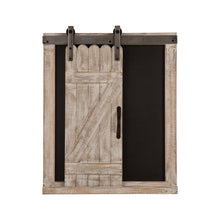 Load image into Gallery viewer, 19.75&quot;H Farmhouse  Wooden Chalkboard Barn Door Style Wall Decor
