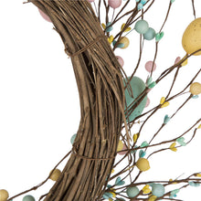 Load image into Gallery viewer, 22&quot;D Easter Eggs Wreath with Flower Buds
