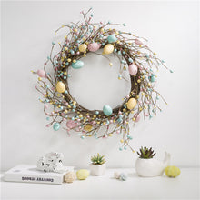Load image into Gallery viewer, 22&quot;D Easter Eggs Wreath with Flower Buds
