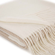 Load image into Gallery viewer, Women Oversized Cream and Black Stripe Scarf with Tassels
