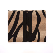 Load image into Gallery viewer, Women Oversized Black and Camel Animal Pattern Poncho Shawl
