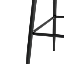 Load image into Gallery viewer, 43&quot;H Grey PU Leather Bar Stool with Back, Set of 2
