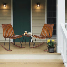 Load image into Gallery viewer, Two Bamboo Rocking Chairs and One Accent Table
