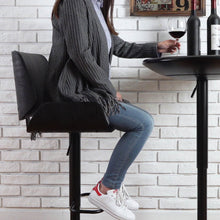 Load image into Gallery viewer, Mid-century Modern Black Adjustable Gaslift Swivel Bar Stool
