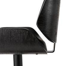 Load image into Gallery viewer, Mid-century Modern Black Adjustable Gaslift Swivel Bar Stool
