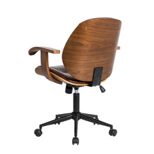 Load image into Gallery viewer, Russet PU Leather Adjustable Swivel Desk Chair/Task Chair
