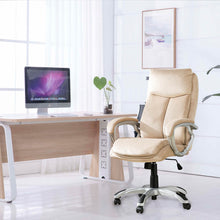 Load image into Gallery viewer, Velvet Gaslift Adjustable High-Back Swivel Office Chair
