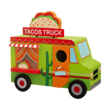 Load image into Gallery viewer, 9.45&quot;L Wooden Mexico Taco Truck Birdhouse

