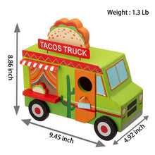 Load image into Gallery viewer, 9.45&quot;L Wooden Mexico Taco Truck Birdhouse
