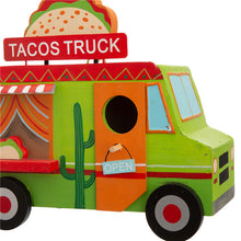 Load image into Gallery viewer, 9.45&quot;L Wooden Mexico Taco Truck Birdhouse
