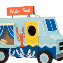 Load image into Gallery viewer, 9.45&quot;L Wooden Lobster Truck Birdhouse
