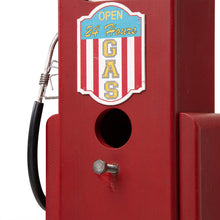 Load image into Gallery viewer, 13.75&quot;H Wood Red Gas Pump Birdhouse
