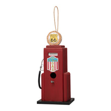 Load image into Gallery viewer, 13.75&quot;H Wood Red Gas Pump Birdhouse
