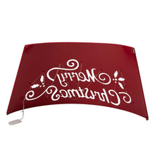 Load image into Gallery viewer, 26&quot;D &quot;Merry Christmas&quot; Diecut Metal Tree Collar with Light String
