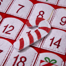 Load image into Gallery viewer, 36&quot;L Felt 3D Santa Oversized Count Down Stocking
