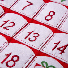 Load image into Gallery viewer, 36&quot;L Felt 3D Santa Oversized Count Down Stocking

