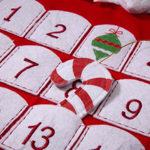 Load image into Gallery viewer, 36&quot;L Felt 3D Santa Oversized Count Down Stocking
