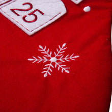 Load image into Gallery viewer, 36&quot;L Felt 3D Santa Oversized Count Down Stocking
