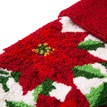 Load image into Gallery viewer, 21.00&quot;L Poinsettia Hooked Stocking
